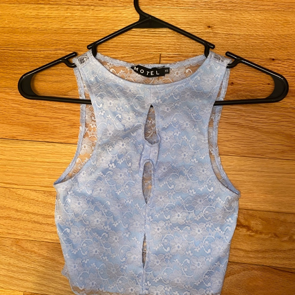 Motel Rocks Lace Cutout Tank - Picture 2 of 4